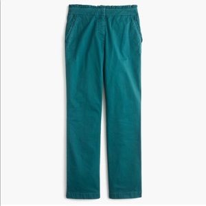 J Crew Ruffle Waist Chino Pants